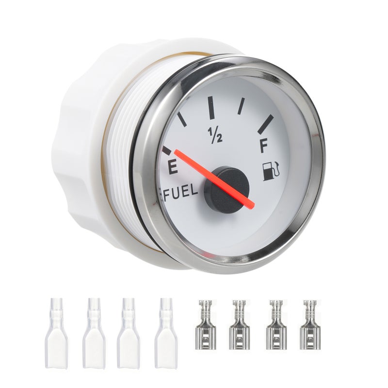 Marine Fuel Level Gauge Waterproof Boat Fuel Gauge 240~33ohm Signal 52mm with LED Backlight for Universal AUTO Car Boat Truck Vehicle RV - Image 5