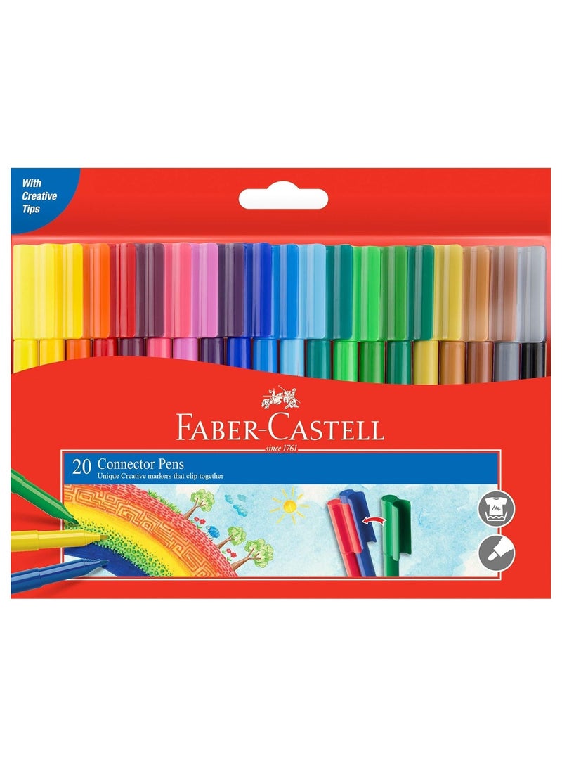FABER-CASTELL Faber-Castell Connector Felt Pen 20 Color  - Image 2