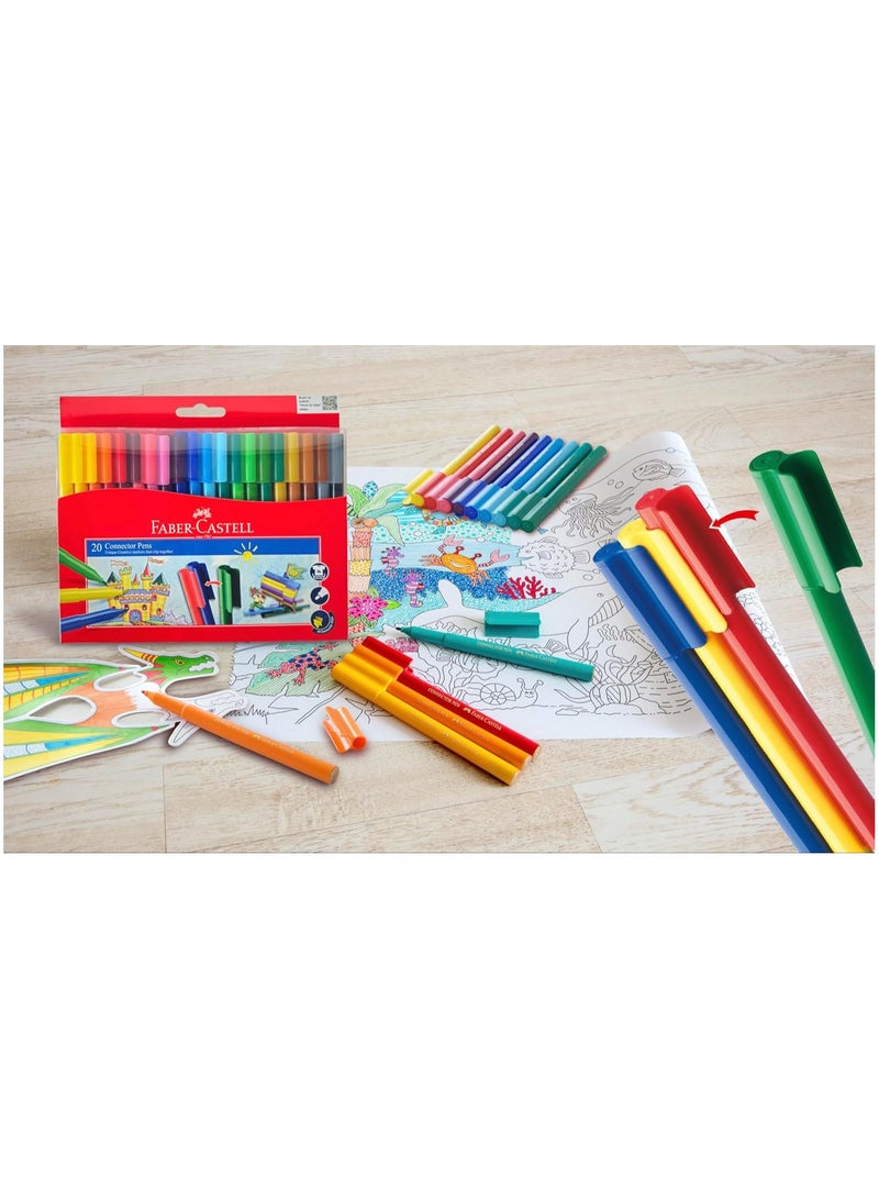 FABER-CASTELL Faber-Castell Connector Felt Pen 20 Color  - Image 5