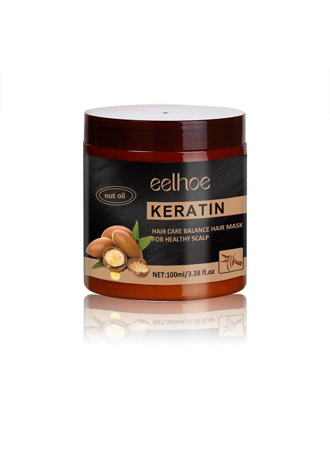 EELHOE nut keratin hair mask smooths and nourishes hair to repair frizzy and dry hair - Image 1