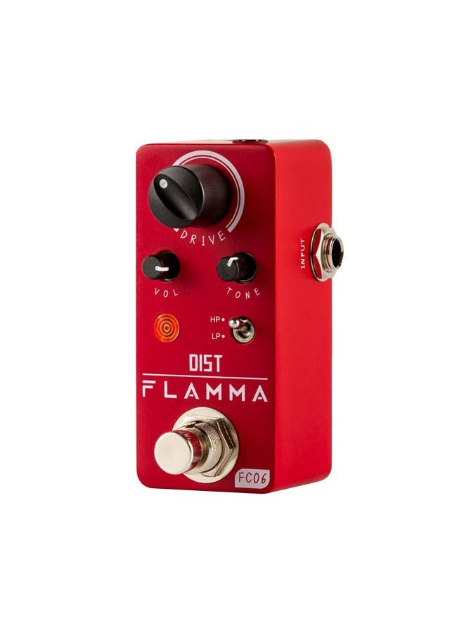 FLAMMA FC06 Distortion Guitar Pedal Electric Guitar Effects with 2 Modes HP/LP, Mini Analog Guitar Pedal, True Bypass - Image 1