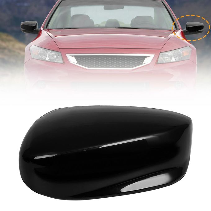 AMSPRAC Driver Left Side Mirror Cap fit for 20082013 Honda AccordDoor Side Exterior Rearview Back Sight Mirror Cover Shell ReplacementClipon Slot TypeLeft Side1PCS