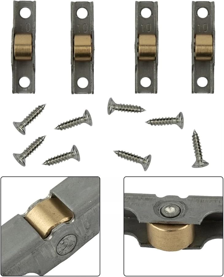 Stainless Steel Sliding Door Rollers 12pc Pulley Track Wheel Groove Wheel 7mm - Image 4