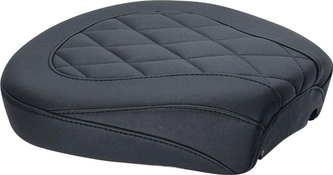 MUSTANG Motorcycle Seats 76695 Wide Tripper Passenger Seat For Harley-Davidson Electra Glide Standard, Road Glide, Road King & Street Glide 2008-'21, Diamond, Black, Width: 11.5" - Image 1