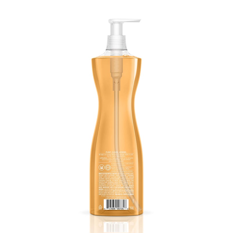 Method Gel Dish Soap, Clementine Scent, Tough on Grease & Stuck-on Food, Cruelty Free Formula, Made with Recycled Plastic, 18 Fl Oz - Image 2