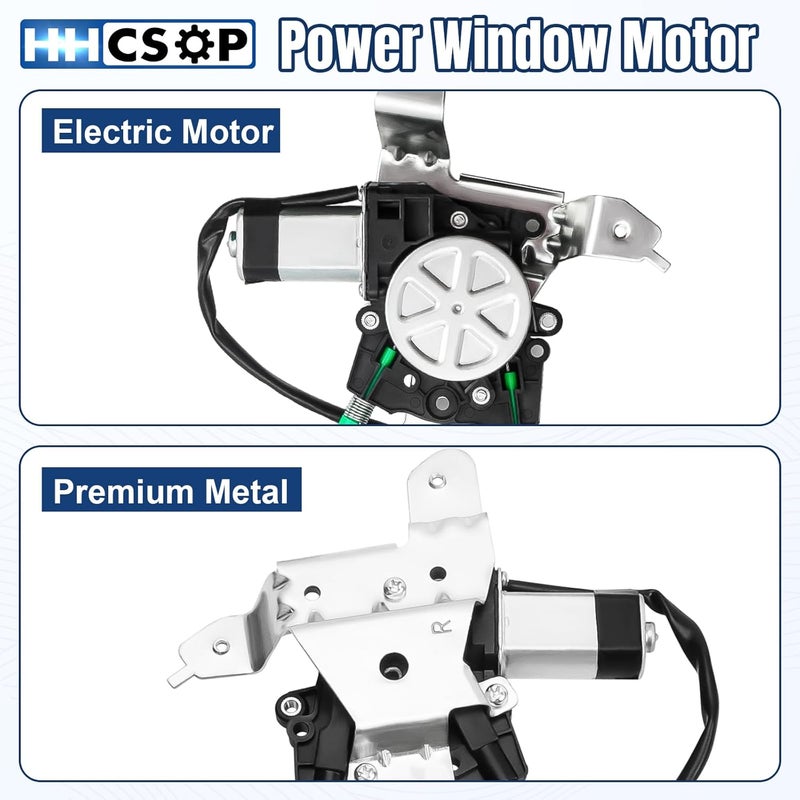 HHCSOP Rear Right Passenger Side Power Window Regulator with Motor for Chevy Tahoe, GMC Yukon, Cadillac Escalade (2000-2006) - Image 4