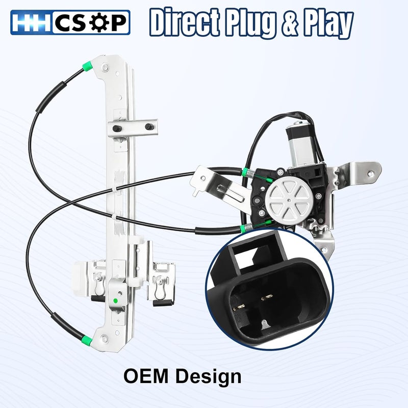 HHCSOP Rear Right Passenger Side Power Window Regulator with Motor for Chevy Tahoe, GMC Yukon, Cadillac Escalade (2000-2006) - Image 5