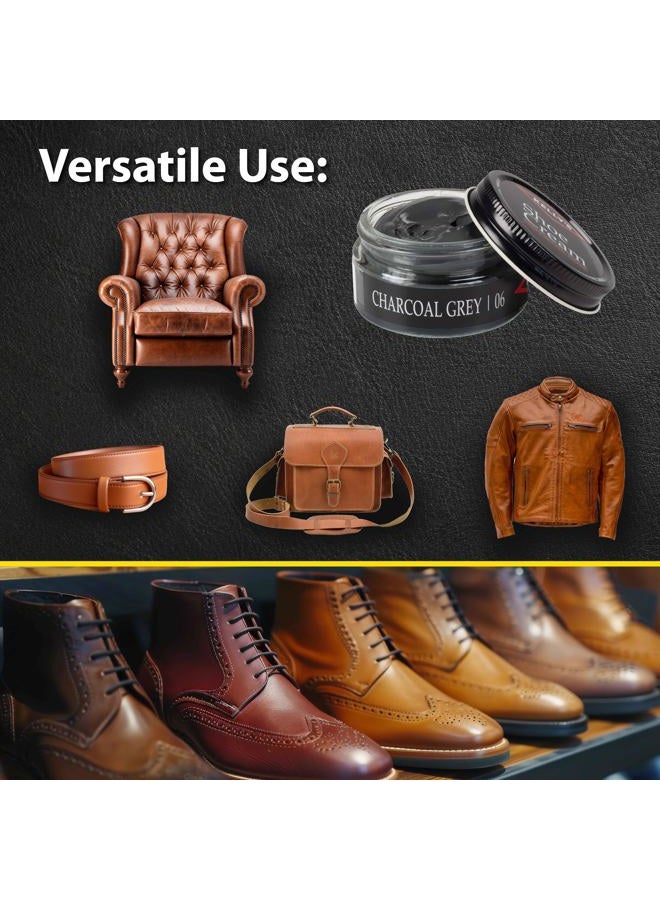KELLYS Charcoal Grey Shoe Polish 1.5 oz - Professional Leather Shoe Cream - Image 4