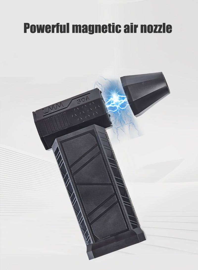 Gale Force S 130,000 RPM Cordless Portable Mini Blower - 3-Speed Adjustable, Large 8000mAh Battery & Type-C Fast Charging for Home, Car, Garden Cleaning (Leaf Blower/Dust Blower) - Image 2