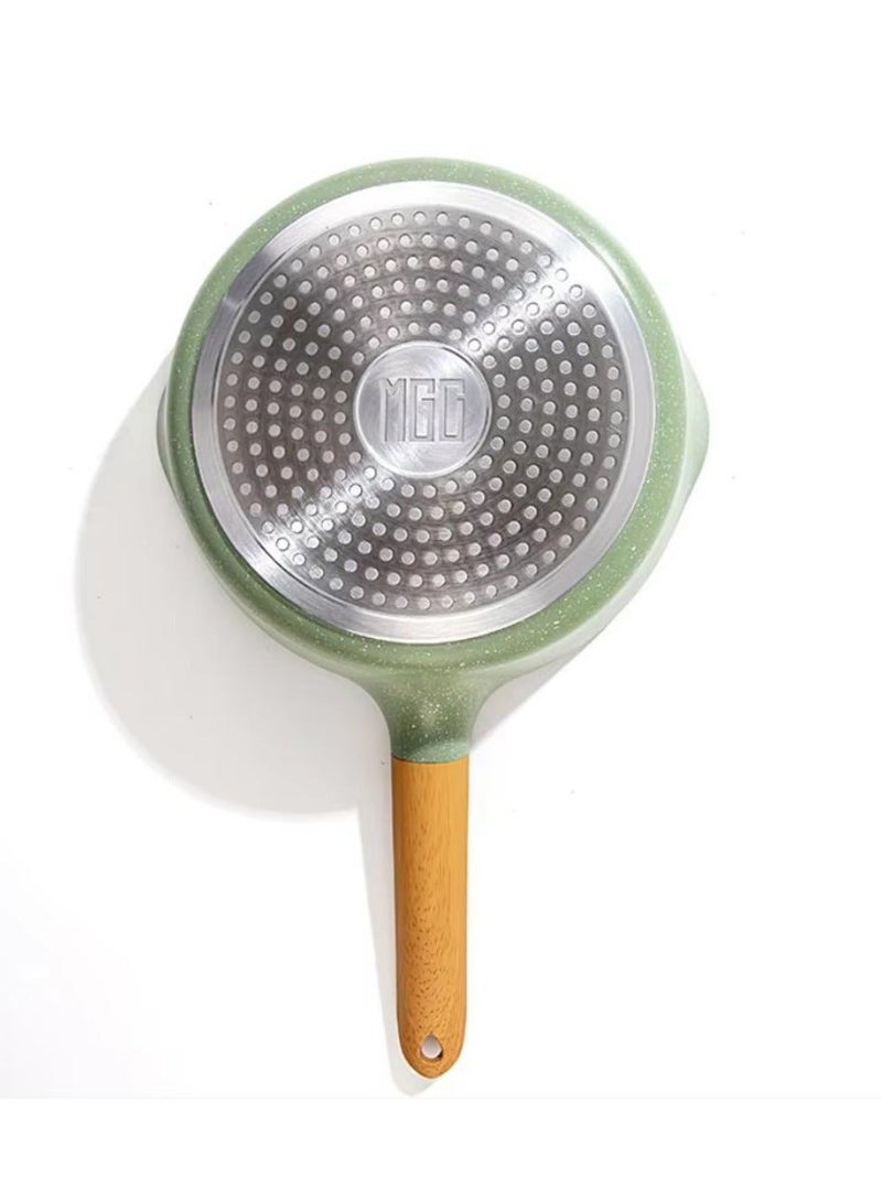 MGC Frying pan (with wooden handle and glass lid) is suitable for various stovetops and meets the cooking needs of different families. - Image 4