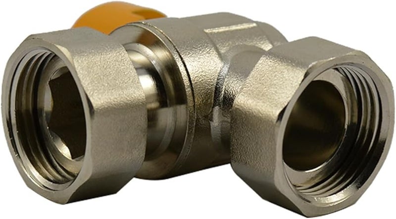 3 4 Inch Female Double Swivel Triangle Valve Water Segregator Yellow Handle - Image 5