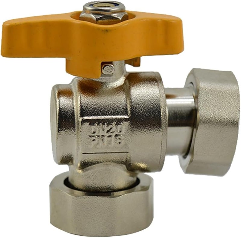 3 4 Inch Female Double Swivel Triangle Valve Water Segregator Yellow Handle - Image 2