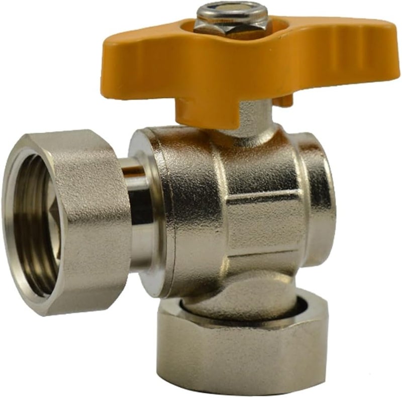 3 4 Inch Female Double Swivel Triangle Valve Water Segregator Yellow Handle - Image 3