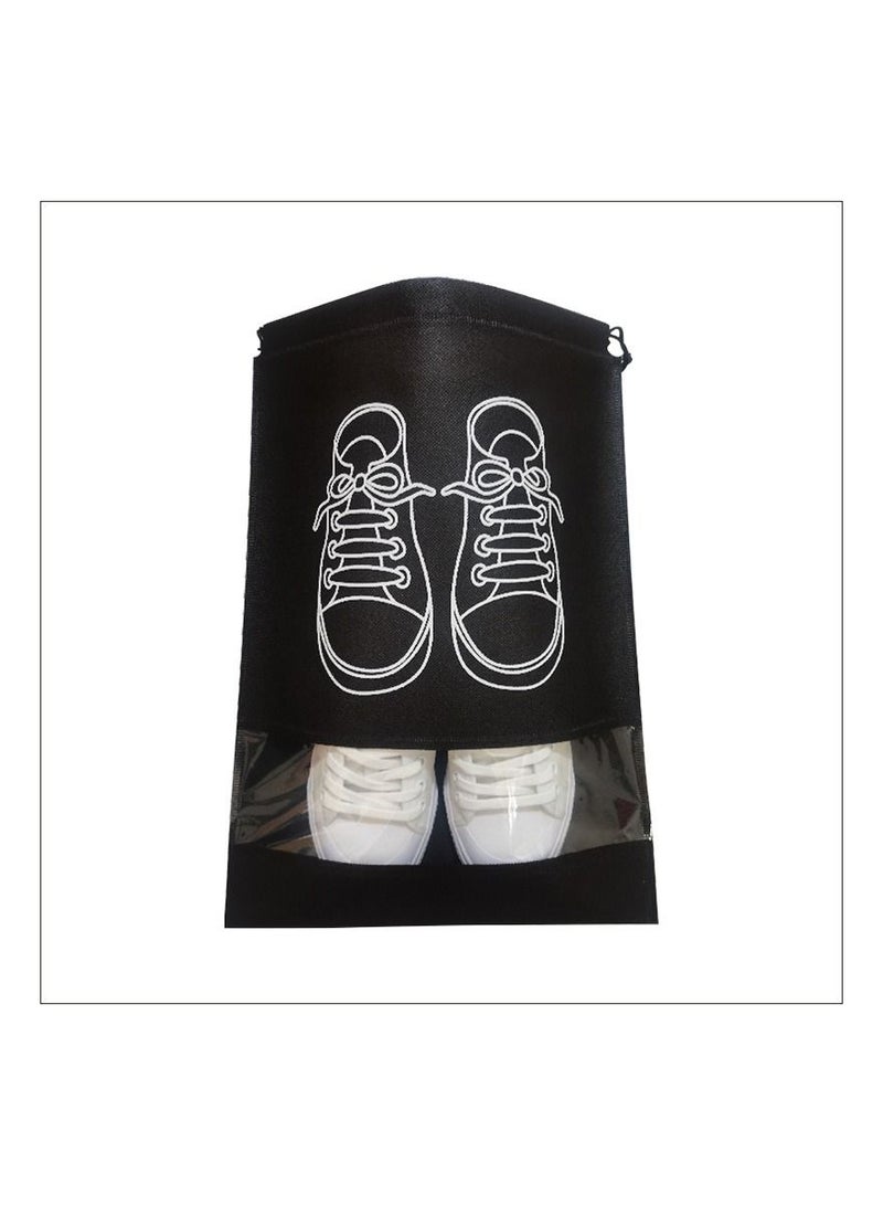 10 Shoes Storage Bags Closet Organizer Non-woven Travel Portable Bag Waterproof Pocket Clothing Classified Hanging Bag  - Image 2