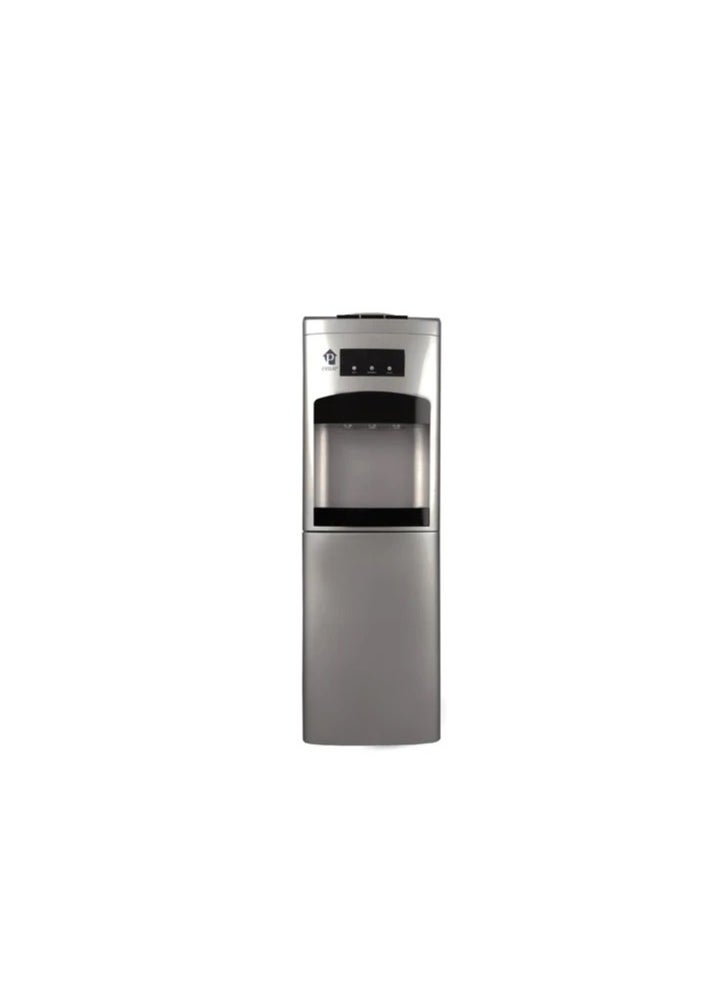 passap Water Dispenser 3 taps) Cold & Normal & Hot water (With Storage Cabinet, Power 635 watt, HD1316-Black*Silver  - Image 1