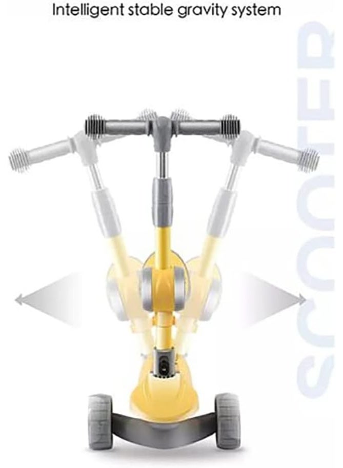 إيروريكس سكوتر أطفال ثلاثي العجلات مع مقعد قابل للطي وارتفاع قابل للتعديل - Image 4