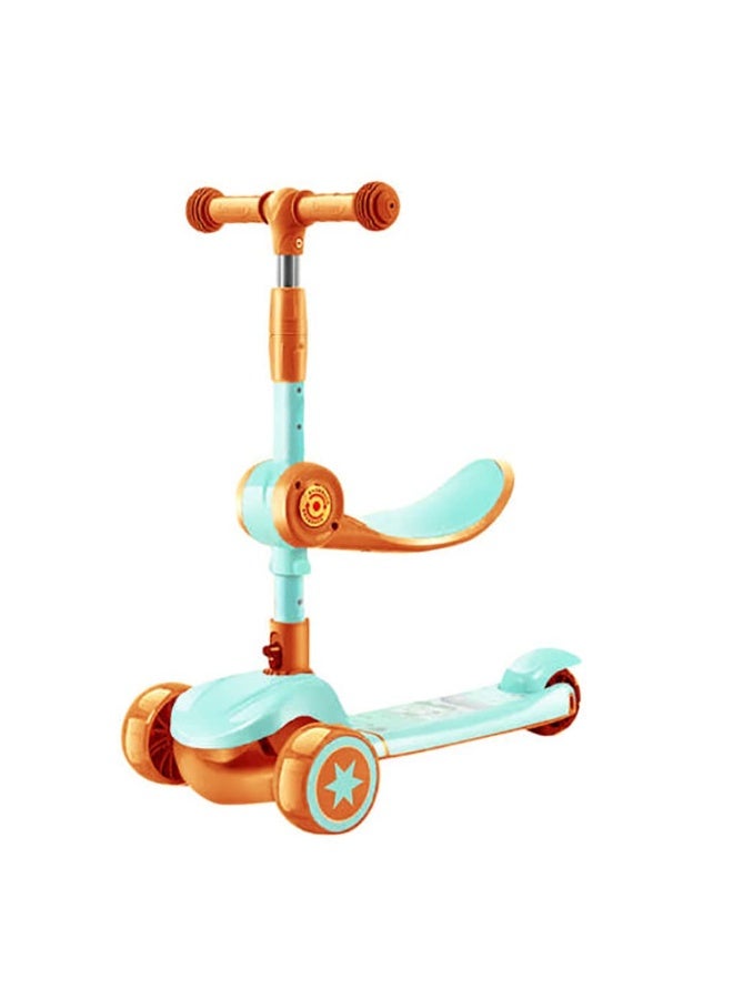 إيروريكس سكوتر أطفال ثلاثي العجلات مع مقعد قابل للطي وارتفاع قابل للتعديل - Image 1