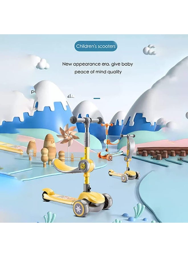 إيروريكس سكوتر أطفال ثلاثي العجلات مع مقعد قابل للطي وارتفاع قابل للتعديل - Image 2