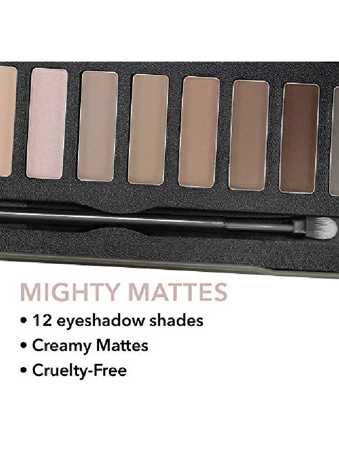 W7 Mighty Mattes Eyeshadow Palette 12 Natural Nude Colors Flawless Longlasting Makeup - Image 5