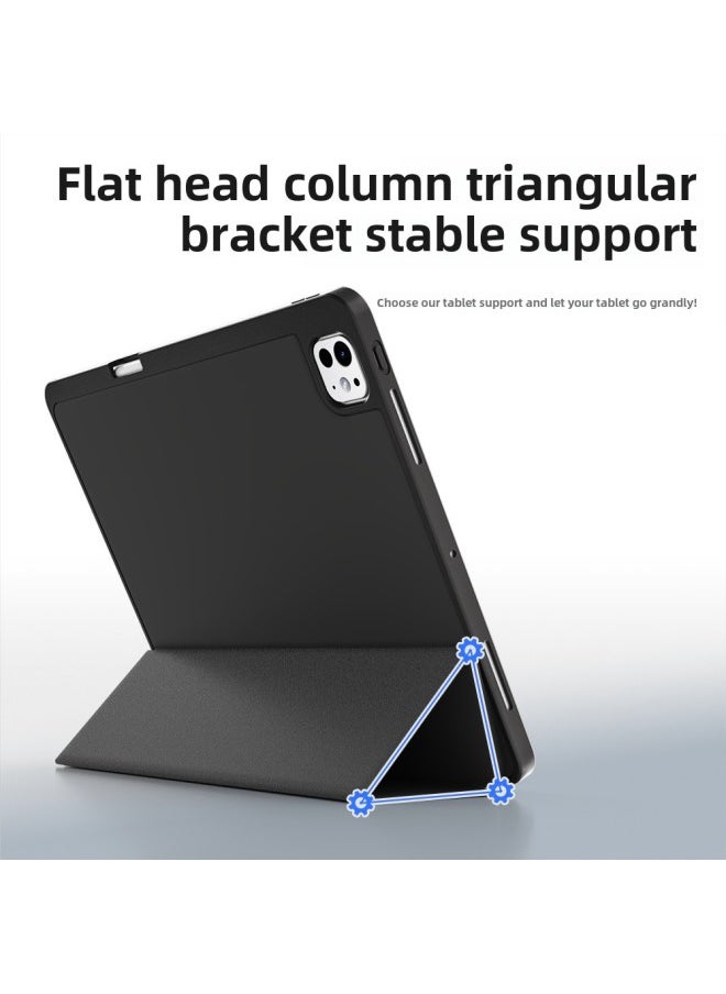 For Huawei Matepad11 Flat Protective Cover Air11.5S Tri-fold Pro11 Soft Case With Pen Slot 24-Color:Baby Powder ]-Applicable Model:Pro7-13 Inch (M4)  (right Pen Slot)  - Image 5