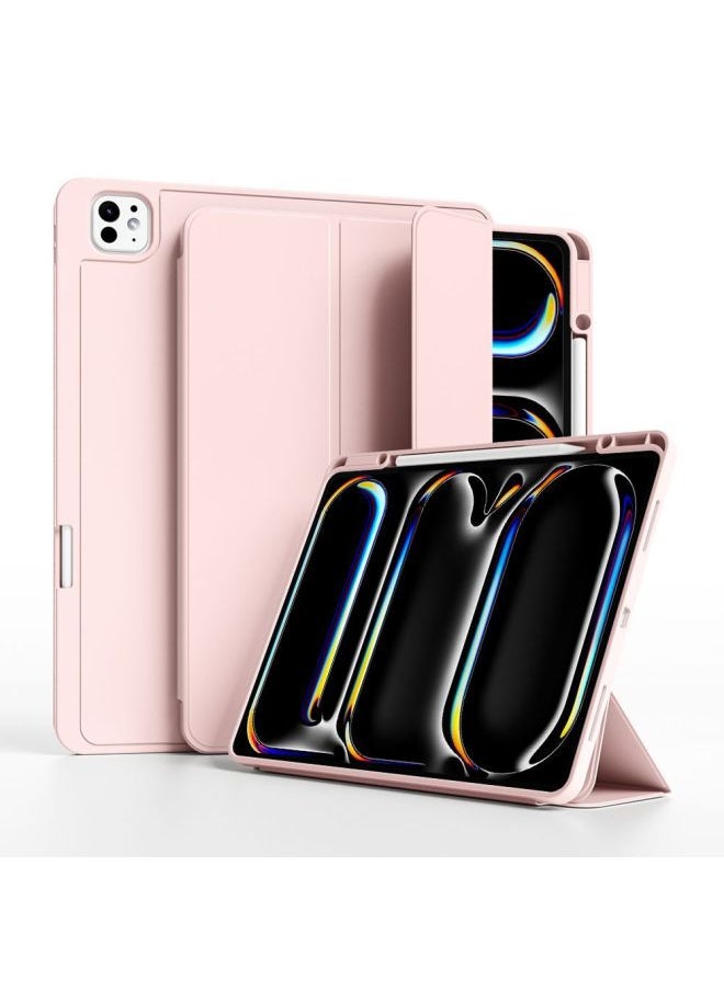 For Huawei Matepad11 Flat Protective Cover Air11.5S Tri-fold Pro11 Soft Case With Pen Slot 24-Color:Baby Powder ]-Applicable Model:Pro7-13 Inch (M4)  (right Pen Slot)  - Image 1
