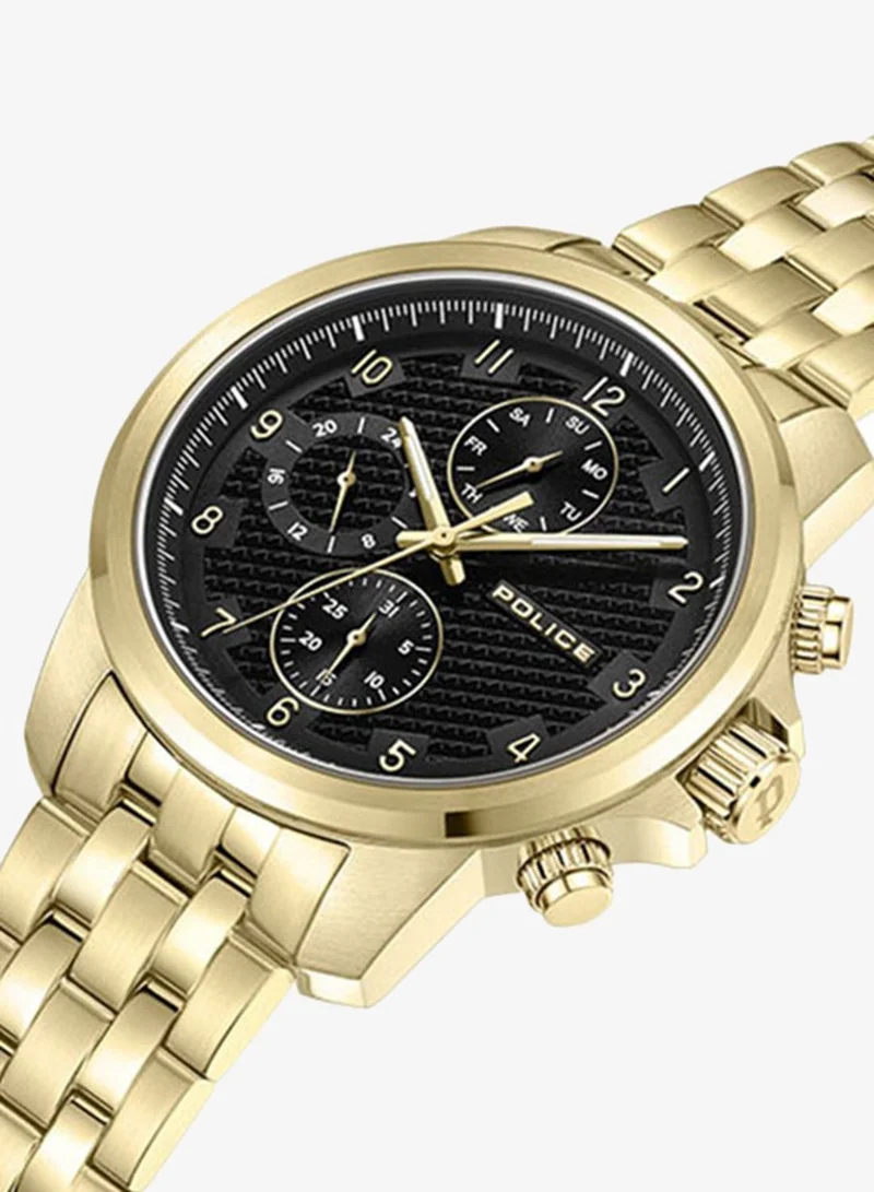 POLICE Men Chronograph Round Shape Metal Wrist Watch PEWJK0021506 - 44 Mm