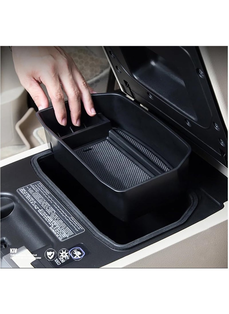 Generic - LX570 Accessories Armrest Storage Tray Box Central Armchair Console Container Tray For Lexus LX570 2007-2018 Modified Refrigerator Storage Box - Image 1