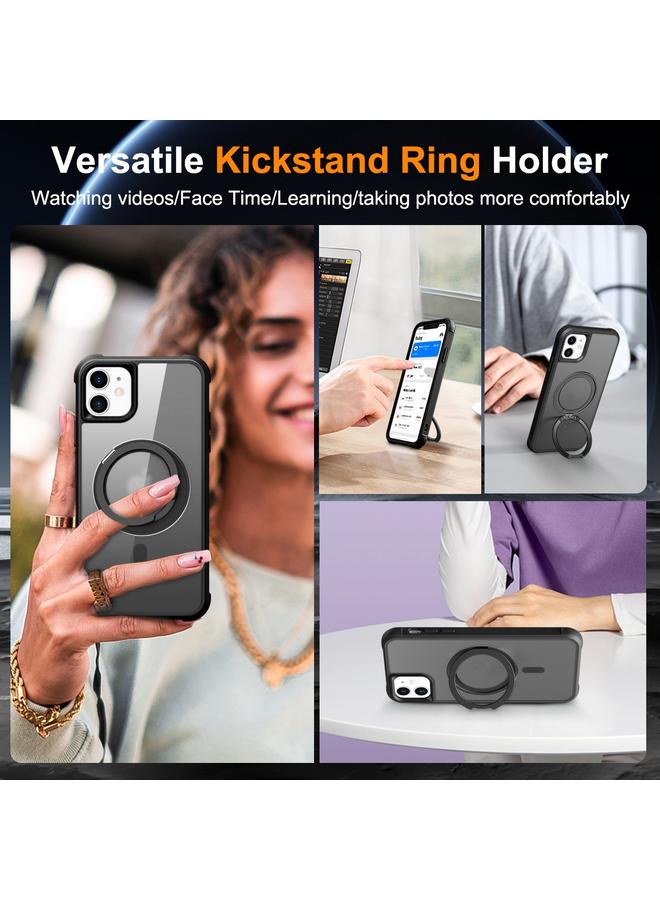 Zaboon Case For iPhone 11 MagSafe Magnetic Rotating Holder Phone Case - Image 4