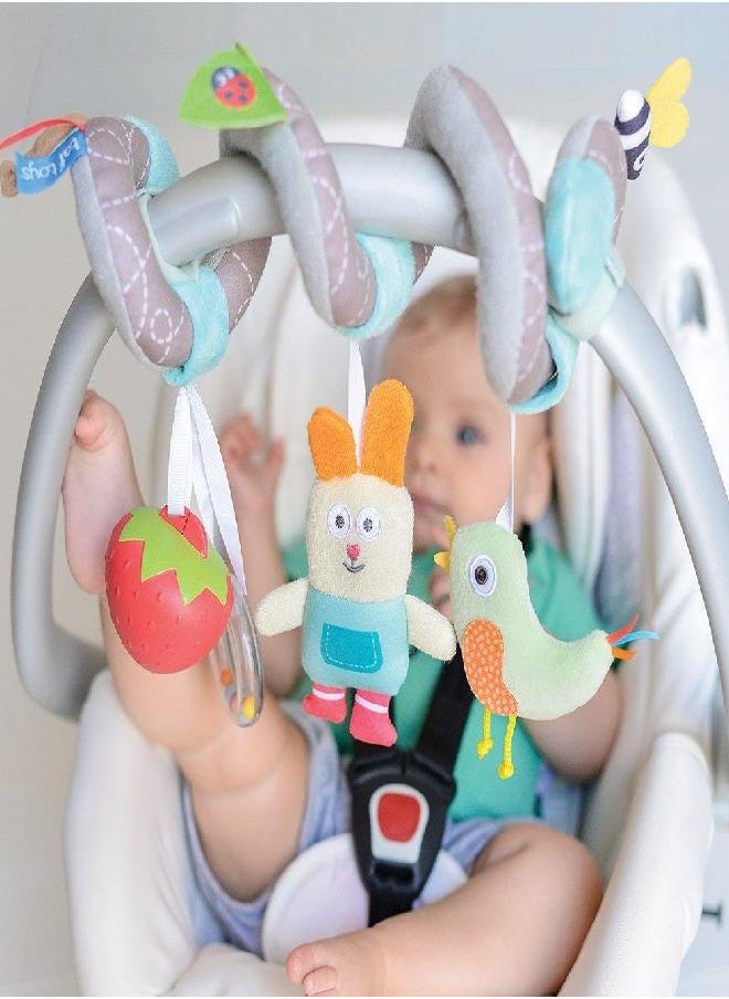 Taf Toys Taf Toys Garden Spiral | Baby’s Fun Accessory for Car Seat & Pram Etc, Hanging Rattling Toys, Easier Parenting, Keeps Your Baby Happy, Ideal Gift, Soother Strawberry Shape Case, for Easier Outdoors  - Image 2