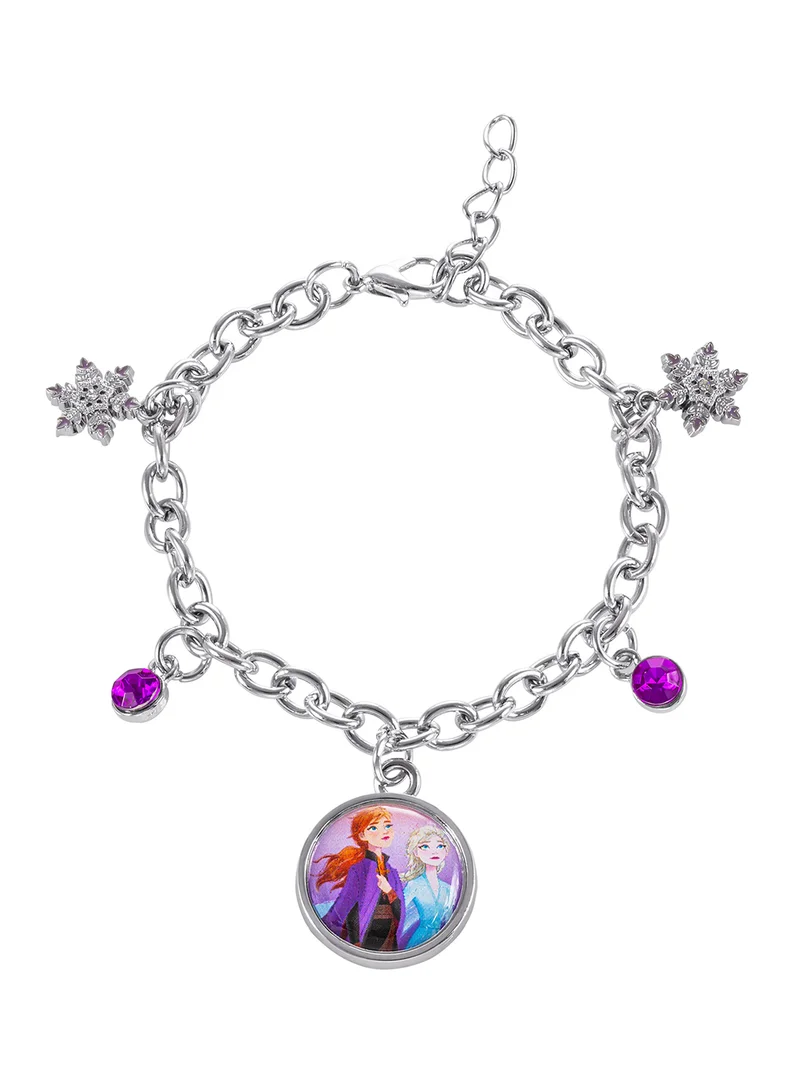 ديزني Frozen II Anna And Elsa Multicoloured Enamel Costume Charm Bracelet BH00233RL-65