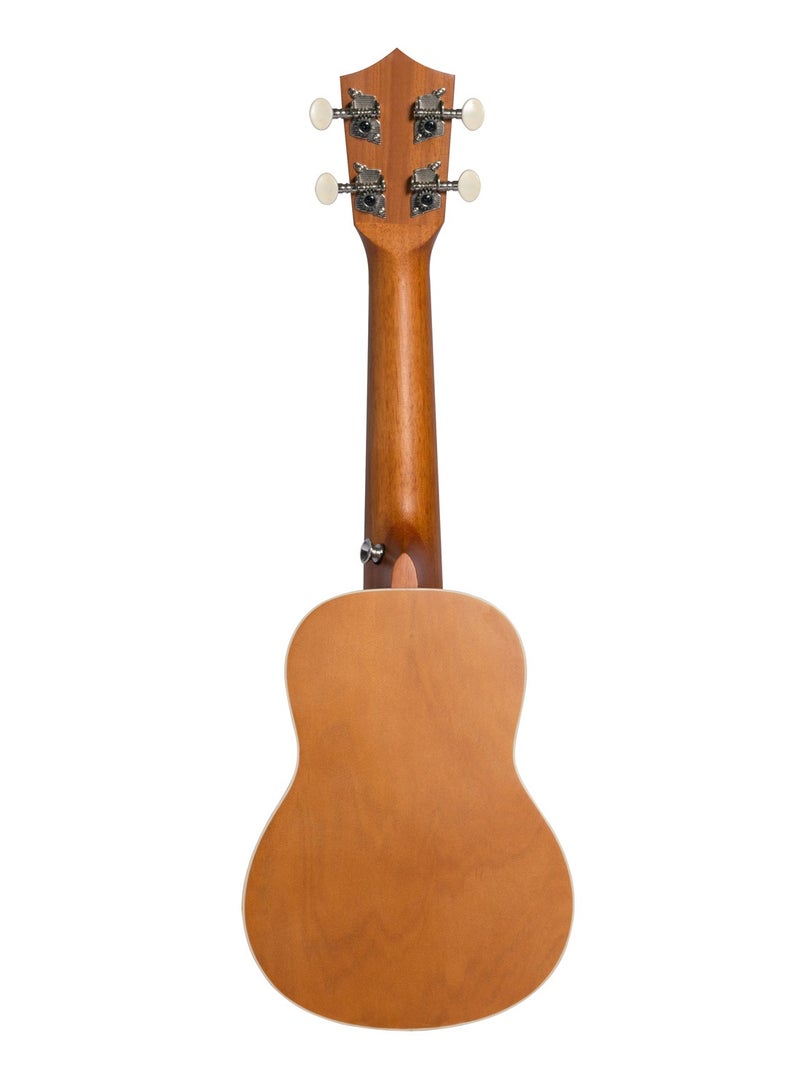 Bamboo U-21 Aurora Soprano Ukulele – 21-Inch Floral Design with Premium Gig Bag  - Image 2