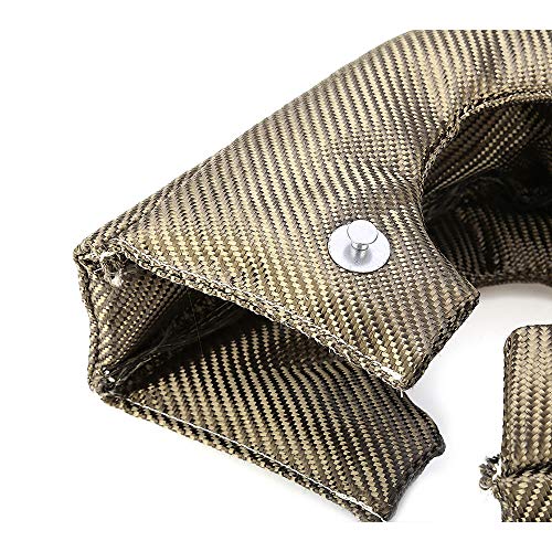 ConPus T4 Titanium Turbo Blanket Heat Shield charger Cover Wrap for T4 GT40 GT42 GT45 With Locking Springs - Image 3
