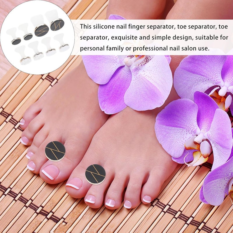 8Pcs Soft Flexible Silicone Toe Separators For Pedicure And Manicure Salon Use - Image 4