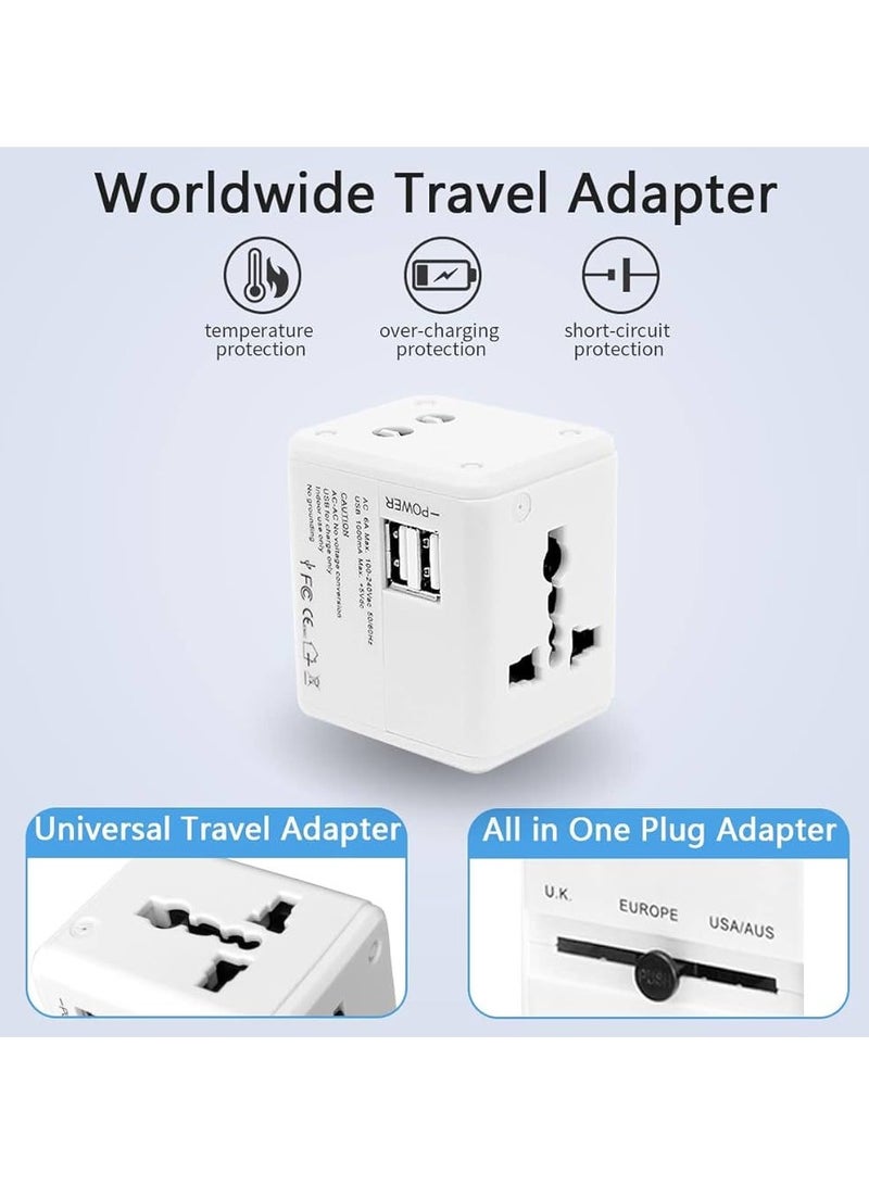 Portable Universal Multi Conversion Socket Plug Travel Adapter With Double Usb 6A Multifunction All Around The World Plug  - Image 2
