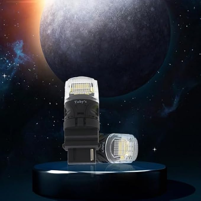 توبيز T20 3156 4218 16SmdWhite LED لمبة بيضاء فائقة السطوع 12 فولت استبدال المصابيح 4218 رقاقة كانبوس خالية من الأخطاء لضوء الفرامل الاحتياطي العكسي حزمة من 2 - Image 4