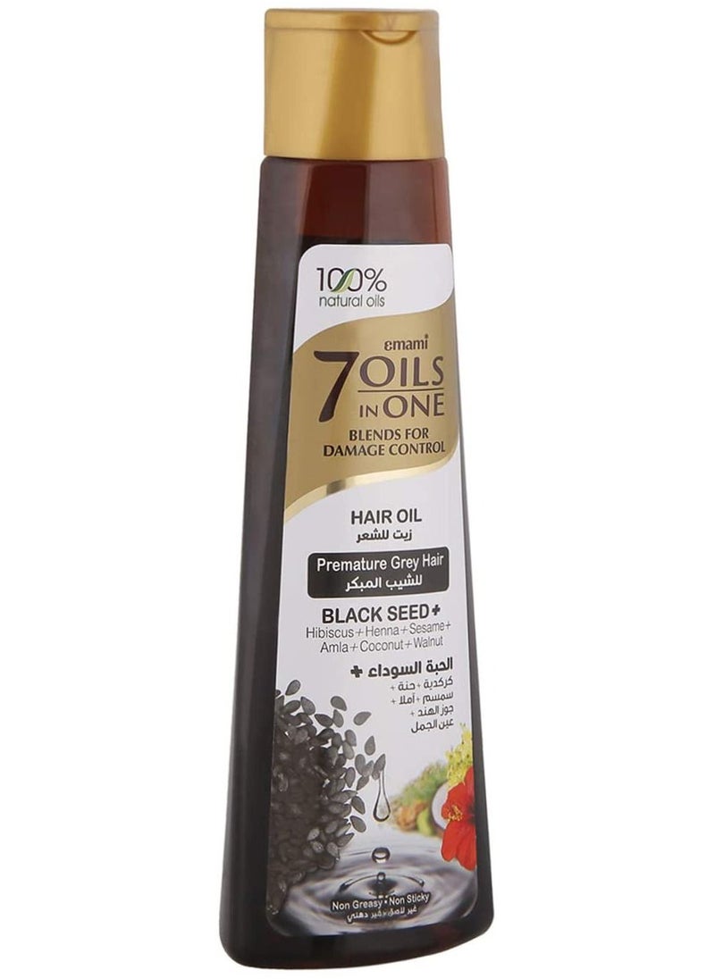 7 Oils in 1 Blends Damage Control Hair Oil for Early Gray Straw - Black Seed - 200 ml - pzsku/Z887C60C8E5F93F59F839Z/45/_/1636962134/59dc662f-61fc-40b5-b69c-baf47dde8b9e