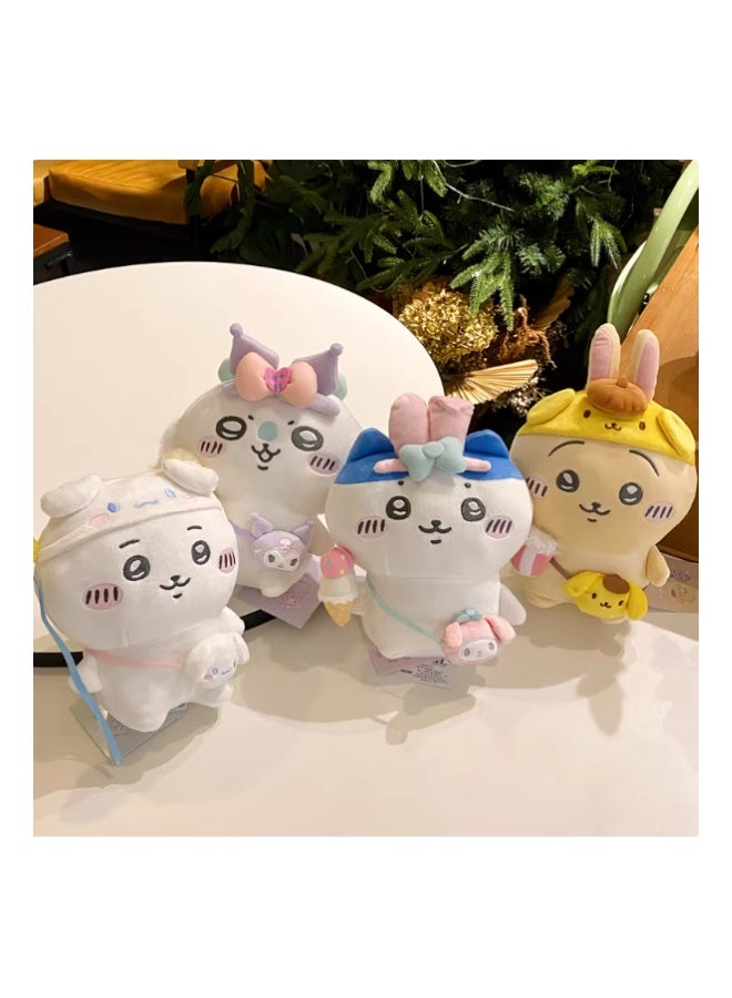 Chiikawa x Kawaii Characters Plush Keychain – Cute Anime Pendant Bag Charm for Girls - Image 3
