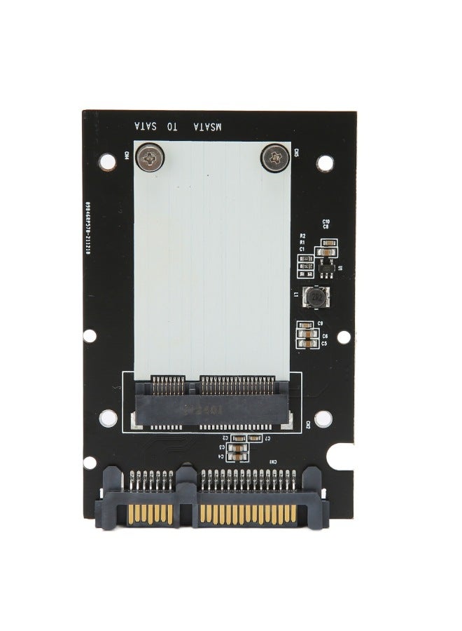 Anwintek Aluminum Alloy Solid State Hard Disk Box MSATA/NGFF M.2 To 2.5 "SATA3.0SSD Adapter Card-Color:S105 PCBA MSATA To SATA - Image 1