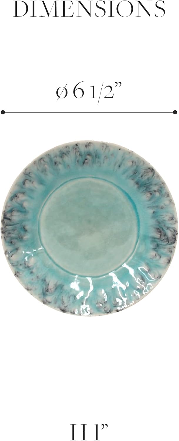 Costa Nova Ceramic Stoneware 6 Bread Plate  Madeira Collection Grey  Microwave  Dishwasher Safe Dinnerware  Food Safe Glazing  Restaurant Quality Tableware - Image 2