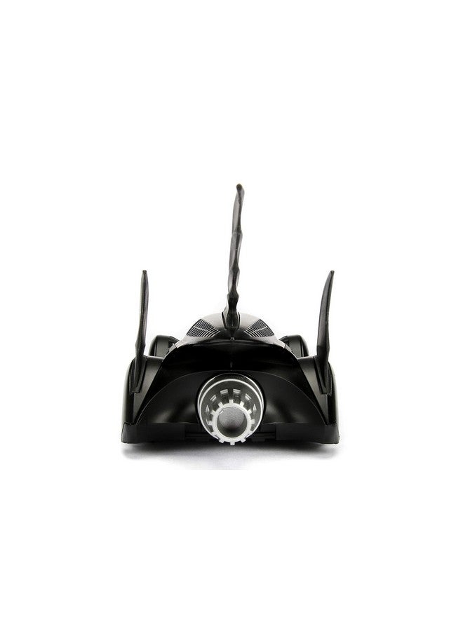 Jada Toys Jada Toys DC Comics Batman Forever Batmobile & Batman Figure 1:24 Die - Cast Vehicle with Figure Matte Black  - Image 4