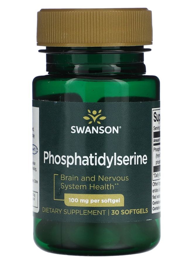 Phosphatidylserine 100 mg 30 Softgels