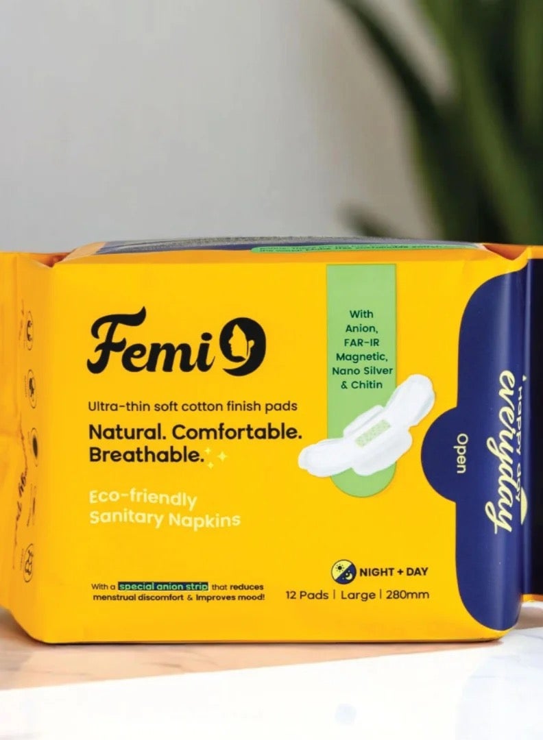 Femi9 UAE Femi9 Ultra-Thin Pads (280mm-L) | (12 Pads/Pack) - Image 1