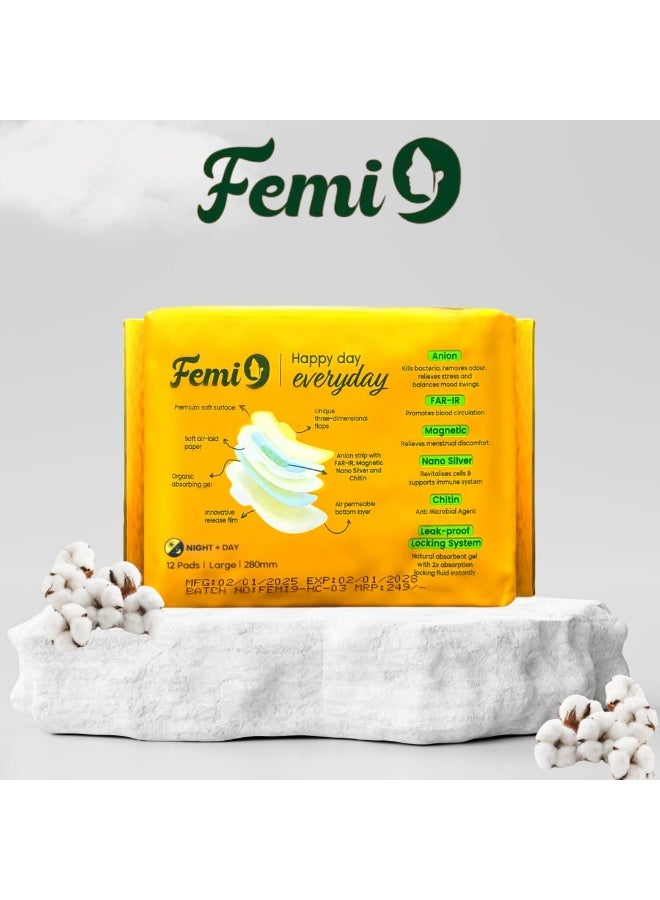 Femi9 UAE Femi9 Ultra-Thin Pads (280mm-L) | (12 Pads/Pack) - Image 5