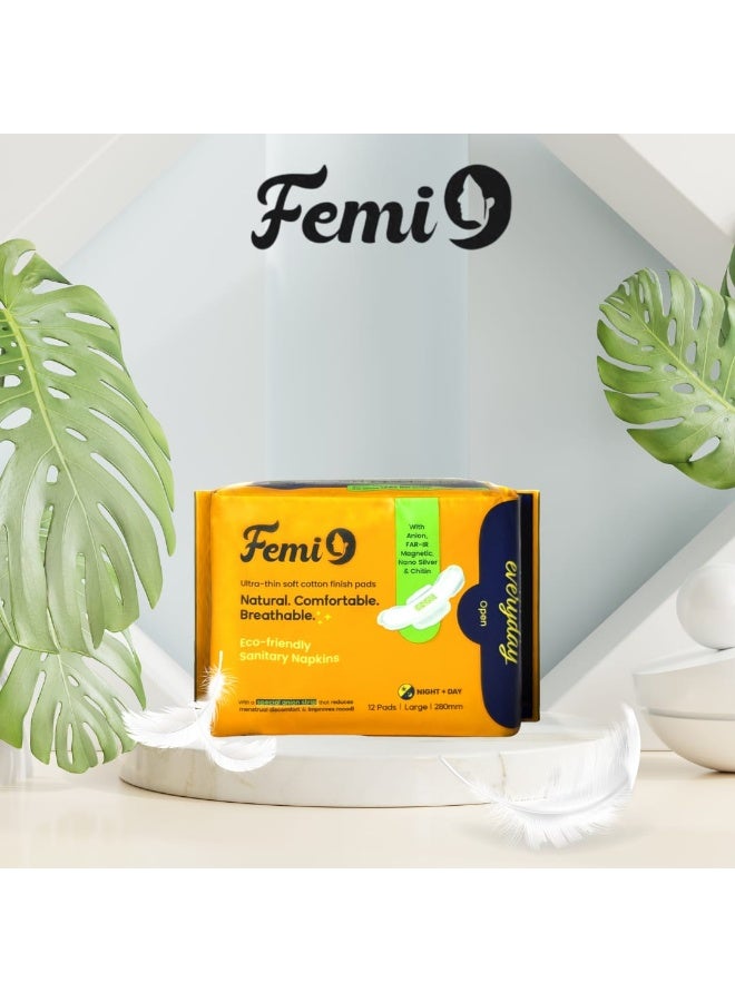 Femi9 UAE Femi9 Ultra-Thin Pads (280mm-L) | (12 Pads/Pack) - Image 4