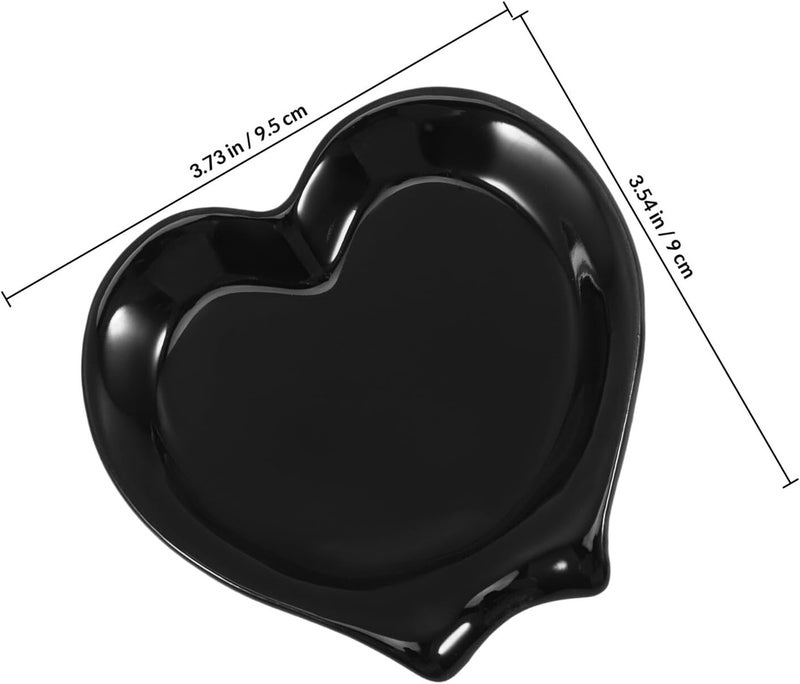 ABOOFAN Ceramic Spoon Rest Kitchen Scoop Holder Reusable Black Countertop Spoon Support Home Dining Accessories - Image 2