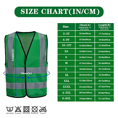 AYKRM high vis vest green (XS-8XL) (Medium, Green) - Image 4