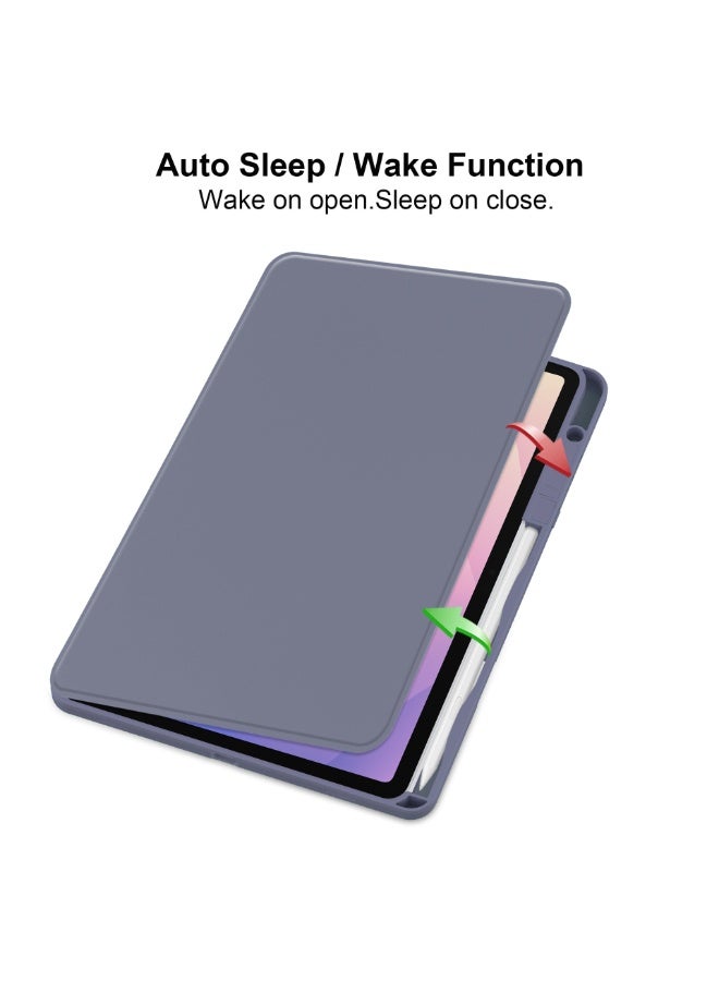 Case for Galaxy Tab S11,11 inch 2025,Premium PU Leather Foldable Stand Smart Auto Sleep Wake with Pencil Holder Protective Cover Case for Galaxy Tab S11 - Image 2