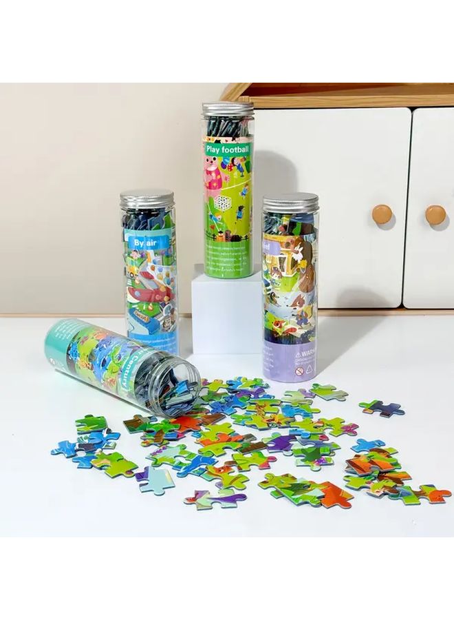 Animal Stories 90 Pieces Canned Puzzle Toy For Parent Child Interaction And Logical Thinking - Image 5