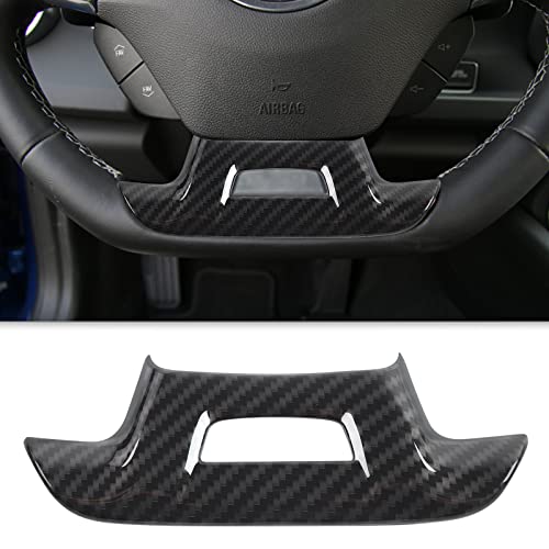 CheroCar for Chevrolet Camaro Steering Wheel Trim Decoration Cover Interior Accessories for Chevrolet Camaro 2017-2022 (Carbon Fiber) - Image 1