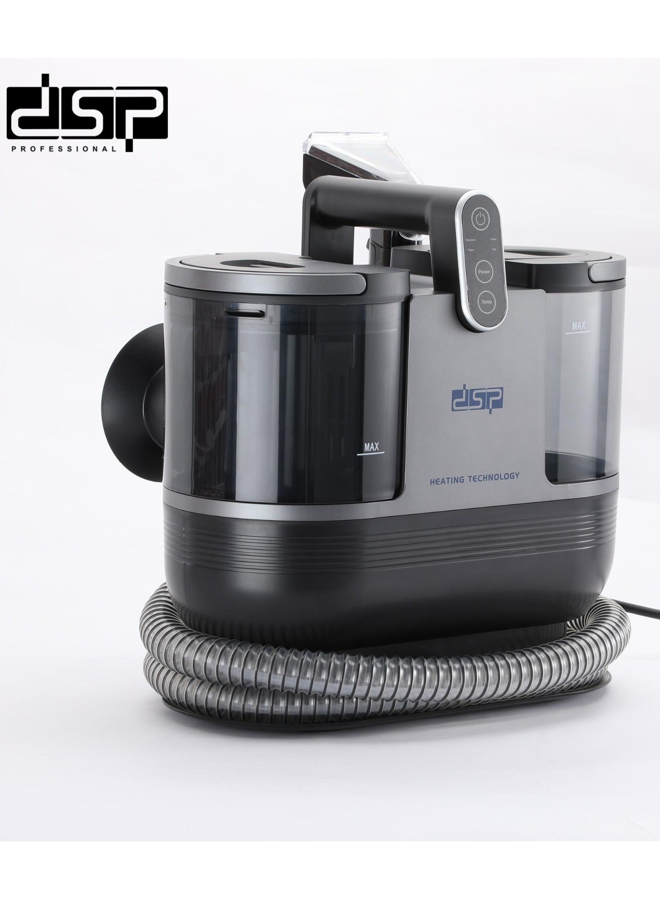 DSP KD2047u Steam Spot Cleaner Portable Fast Heating 3 in 1 Stain Remover Shampoo 12Kpa Power for Pets Stairs Car Seat Sofa Self Cleaning Heat Washing